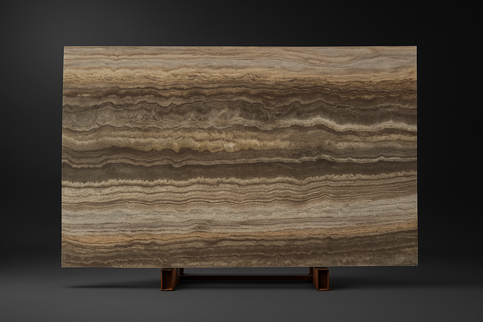 Vein-Cut Titanium Travertine