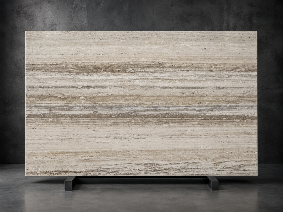 Vein-Cut Silver Ocean Travertine